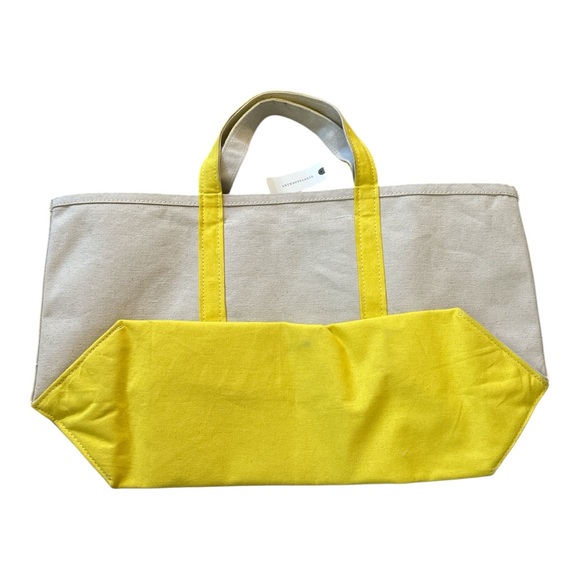 Anthropologie Celandine Beaded Large Canvas Beach Summer Tote Bag NWT - Picture 7 of 10